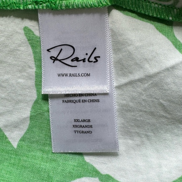 NWOT Rails Seville Smocked Geeen Lotus Midi Dress - Picture 10 of 13